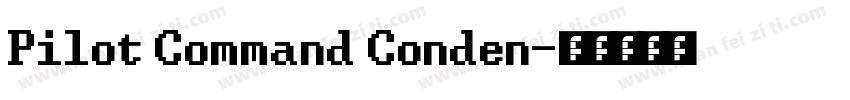 Pilot Command Conden字体转换